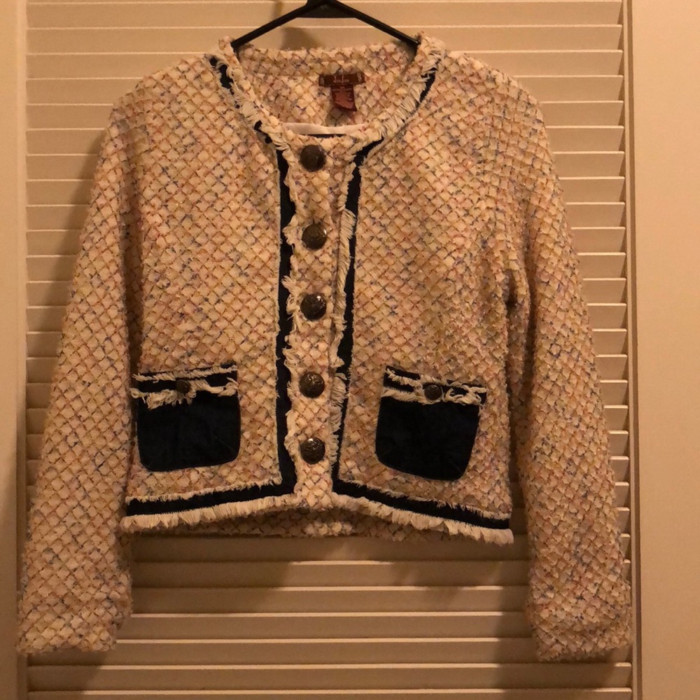 Funky Blazer with Denim Pockets Size XS